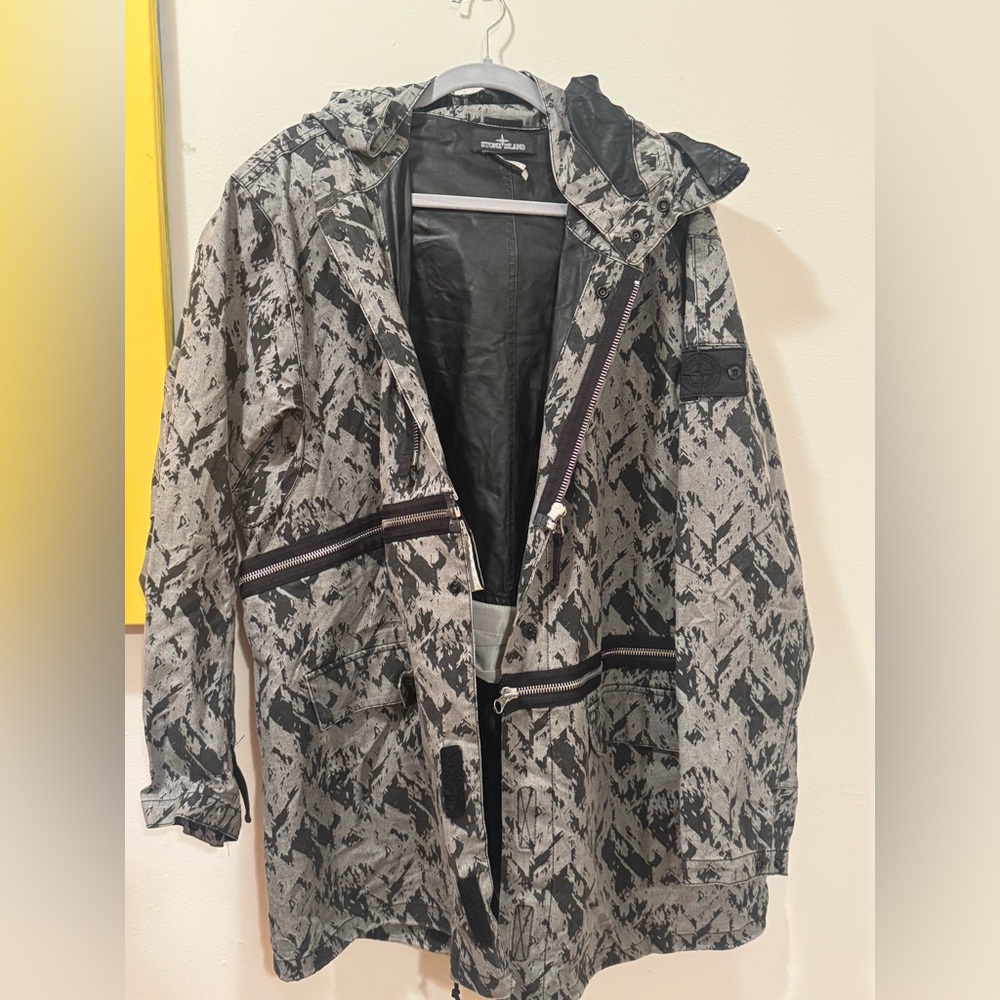 Men's Stone Island 2018Ss/Shadow Project Prolong Fishtail Parka With Adjustment